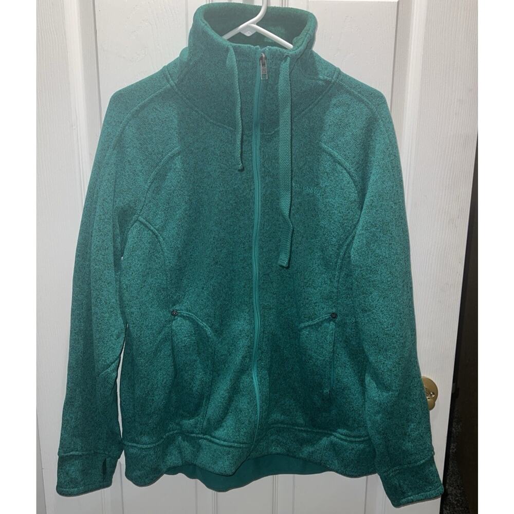 Avalanche Women’s XL Turquoise Zip Up Coat, No Hood
